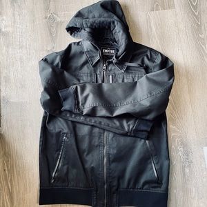 Empyre Derailed Twill Black Hooded Jacket